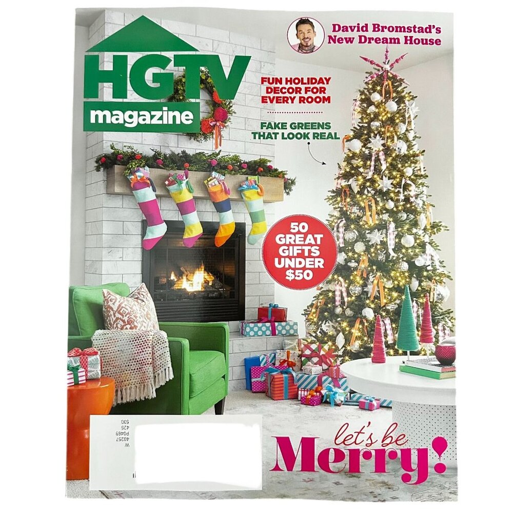 HGTV Magazine November/December 2025 Let's Be Merry Fun Holiday Decor